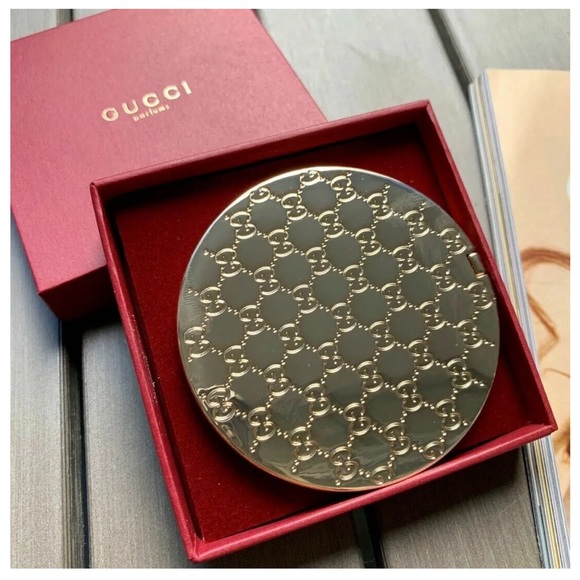 Authentic Gucci GG Monogram Compact Mirror By GUCCI Beauty - Picture 5 of 12